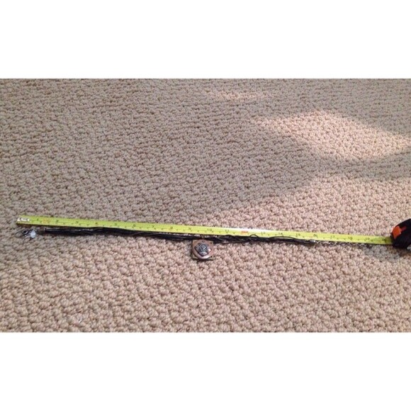 CHICO'S Metal Geometric Pendant Necklace Multi Strand Cord - Picture 8 of 9